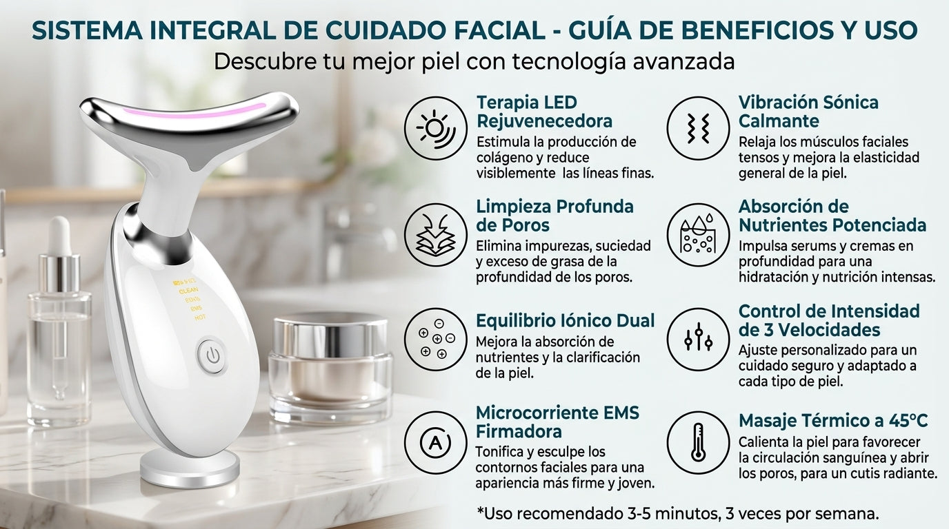 Masajeador Facial Reductor Recargable
